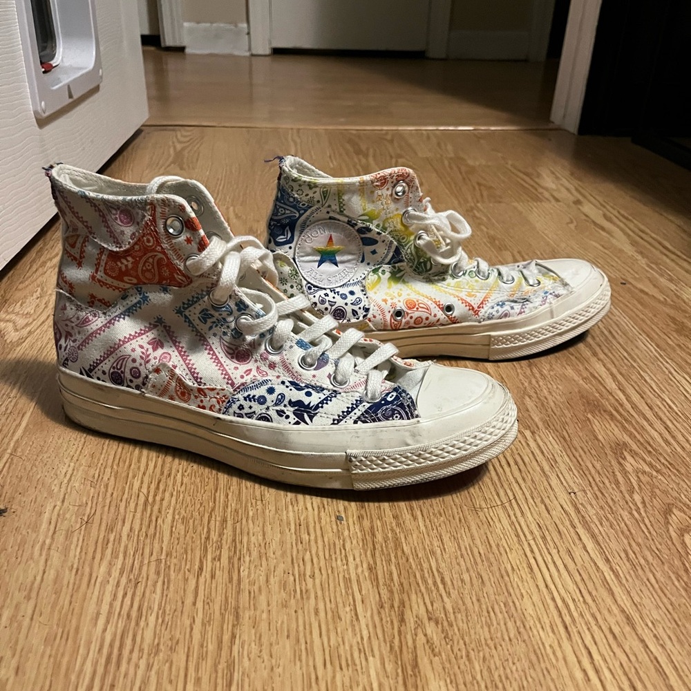 Colorful High-Top Sneakers
